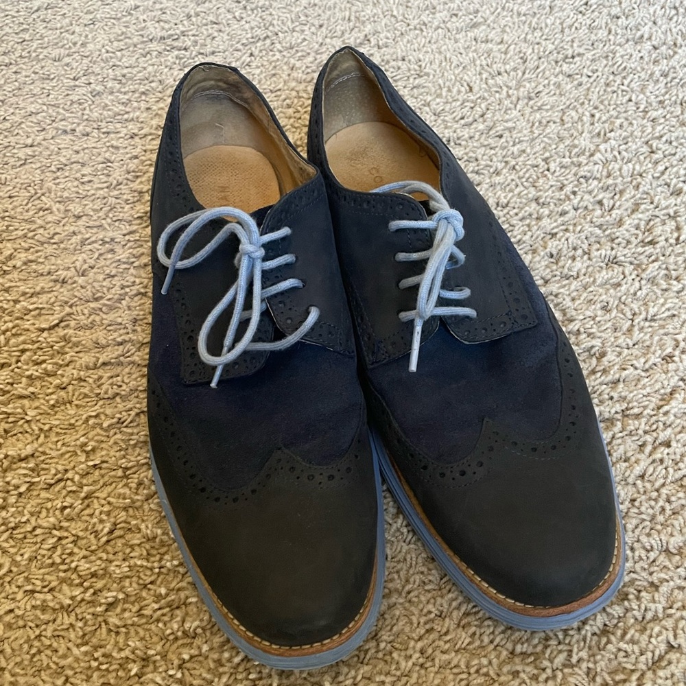 Blue Cole Haan Wing Tip Shoes